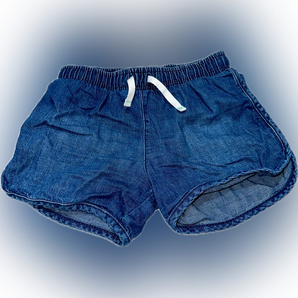 Cat & Jack Toddler Girls Denim Pull-On Shorts Elastic Waist Drawstring